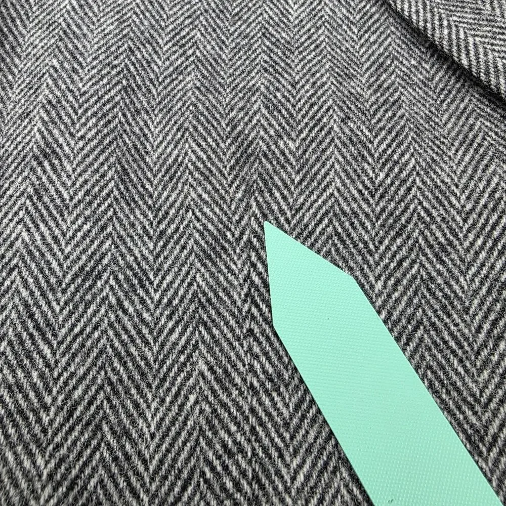 Gianfranco Ruffini Blazer Mens 42R Gray Herringbone Camel Hair Blend Italy Made - Picture 14 of 16